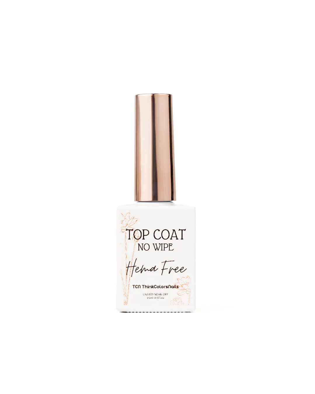 Base Coat & Top Coat No Wipe TCN | Hema Free 15ml - Imagen 4