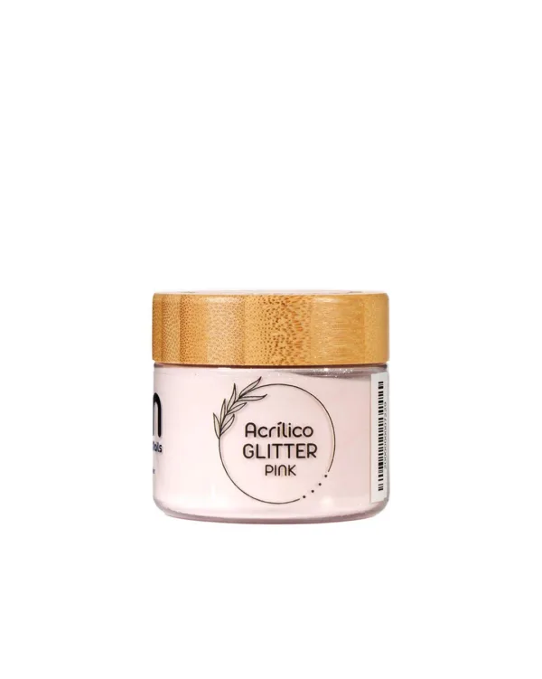 acrilico glitter pink tcn